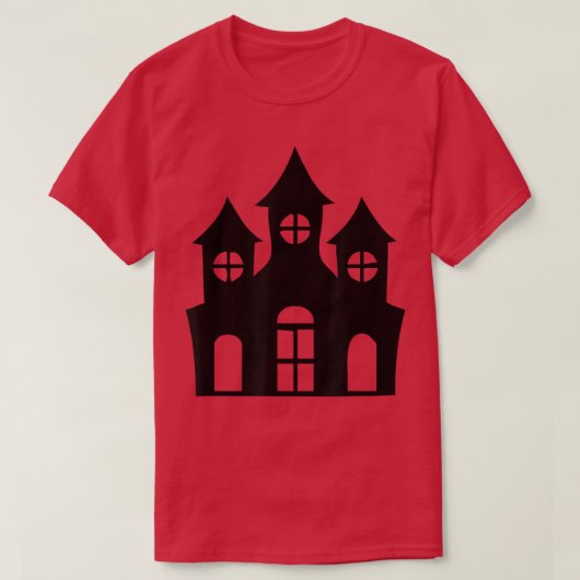 Halloween Spuk House T-Shirt (Design vorne)