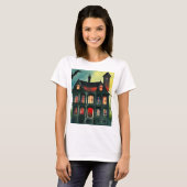 Halloween Spuk House T-Shirt (Vorne ganz)
