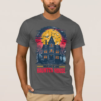 Halloween Spuk House T - Shirt Spooky Vintag