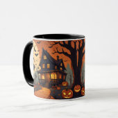 Halloween Spuk House Tasse (Vorderseite Links)