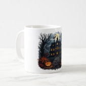 Halloween Spuk House und Full Moon Coffee Tasse (Vorderseite Links)