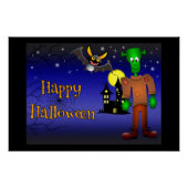 Halloween Spuk House und Monster Poster (Vorderseite)