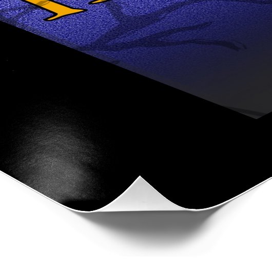 Halloween Spuk House und Monster Poster (Ecke)