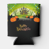 Halloween Spuk House und Pumpkins Dosenkühler (Vorderseite)