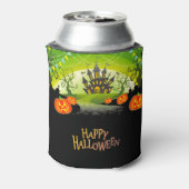 Halloween Spuk House und Pumpkins Dosenkühler (Kanne Rückseite)