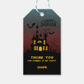 Halloween Spuk House Vielen Dank Geschenkanhänger (Vorderseite)