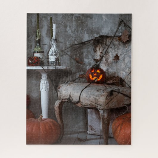 Halloween Spuk House Wohngestaltung Pumpkins Puzzle (Vertikal)