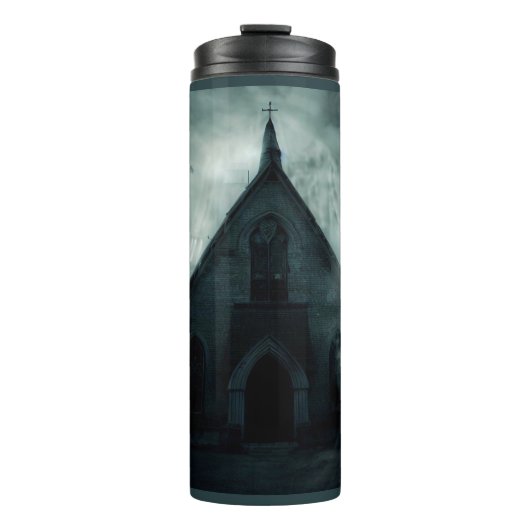 Halloween - Spuk Kirche 1 Thermosbecher (Vorderseite)