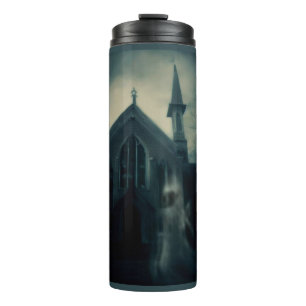 Halloween - Spuk Kirche 2 Thermosbecher