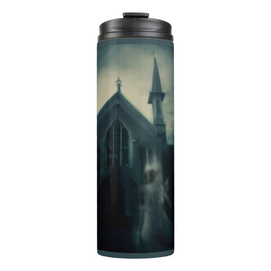 Halloween - Spuk Kirche 2 Thermosbecher (Vorderseite)