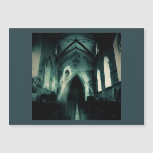 Halloween - Spuk Kirche 3 Magnetkarte (Vorderseite)