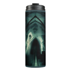 Halloween - Spuk Kirche 3 Thermosbecher