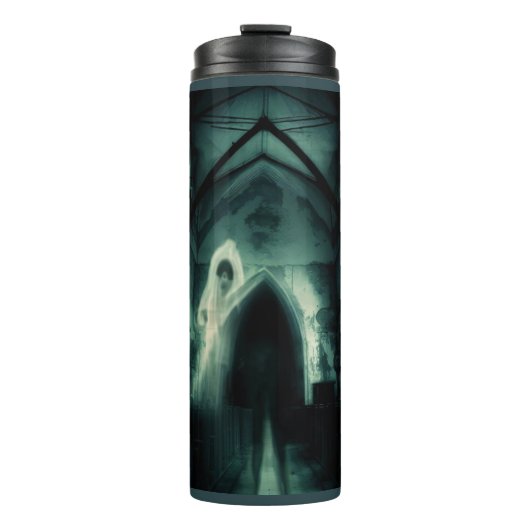 Halloween - Spuk Kirche 3 Thermosbecher (Vorderseite)