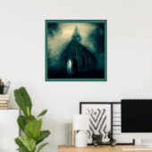 Halloween - Spuk Kirche 4 Poster (Heimbüro)