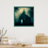 Halloween - Spuk Kirche 4 Poster (Küche)