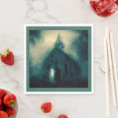 Halloween - Spuk Kirche 4 Serviette (Beispiel)