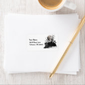 Halloween Spuk Mansion Adressaufkleber (Insitu)