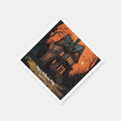 Halloween Spuk Mansion Adult Kostüm Party Serviette (Ecke)