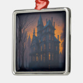 Halloween Spuk Mansion Ornament Aus Metall (Links)