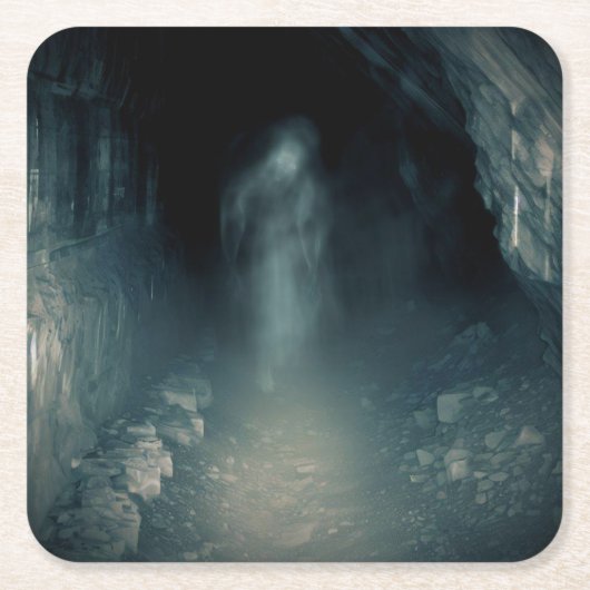 Halloween - Spuk Mine 2 Rechteckiger Pappuntersetzer (Vorderseite)