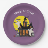 Halloween-Spuk Papiertafel Pappteller (Vorderseite)