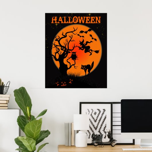 Halloween Spuk Place Poster (Heimbüro)