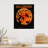 Halloween Spuk Place Poster (Küche)