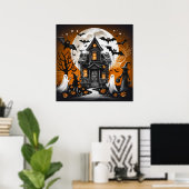 Halloween-Spuk Poster (Heimbüro)