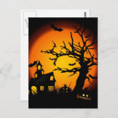 Halloween-Spuk Postkarte (Vorne/Hinten)