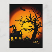 Halloween-Spuk Postkarte (Vorderseite)