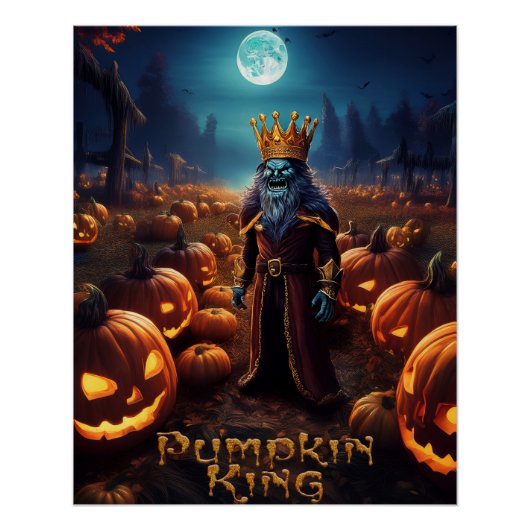Halloween Spuk Pumpkin Patch King Poster (Vorderseite)