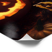 Halloween Spuk Pumpkin Patch King Poster (Ecke)