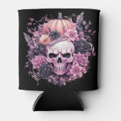 Halloween - Spuk rosa Skull Dosenkühler (Vorderseite)