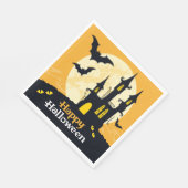 Halloween Spuk Schloss Serviette (Ecke)