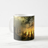 Halloween Spuk Spooky Scarecrow-Treffen Kaffeetasse (Vorderseite Links)