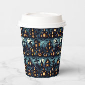 Halloween-Spuk Szene Pappbecher (Links)