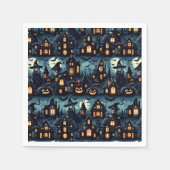 Halloween-Spuk Szene Serviette (Vorderseite)