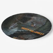 Halloween, Spuk Treppe Pappteller (Schrägansicht)