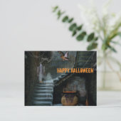 Halloween, Spuk Treppe Postkarte (Stehend Vorderseite)