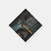 Halloween, Spuk Treppe Serviette (Ecke)