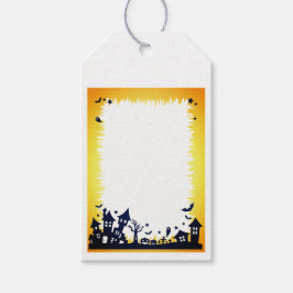Halloween Spuk Village - Geschenkmarke Geschenkanhänger