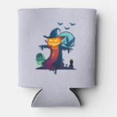 Halloween Spuk Vogelscheuche mit Fledermäusen und Dosenkühler (Vorderseite)