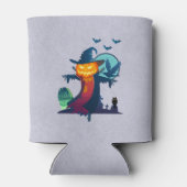 Halloween Spuk Vogelscheuche mit Fledermäusen und Dosenkühler (Rückseite)