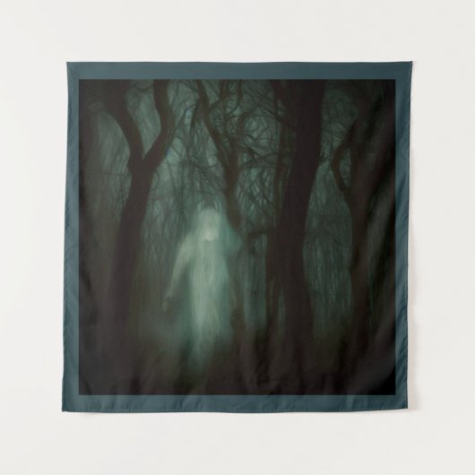 Halloween - Spuk Wald 1 Wandteppich (Vorderseite)