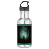 Halloween - Spuk Wald 2 Edelstahlflasche (Vorderseite)