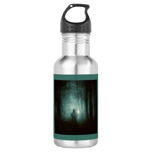 Halloween - Spuk Wald 2 Edelstahlflasche (Vorderseite)