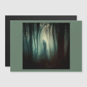 Halloween - Spuk Wald 4 Magnetkarte (Vorne/Hinten)