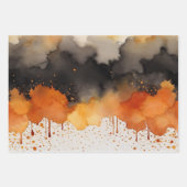 Halloween Spuk Waldkostüme und Cocktail Geschenkpapier Set (Vorderseite)