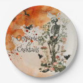 Halloween Spuk Waldkostüme und Cocktail Pappteller (Vorderseite)