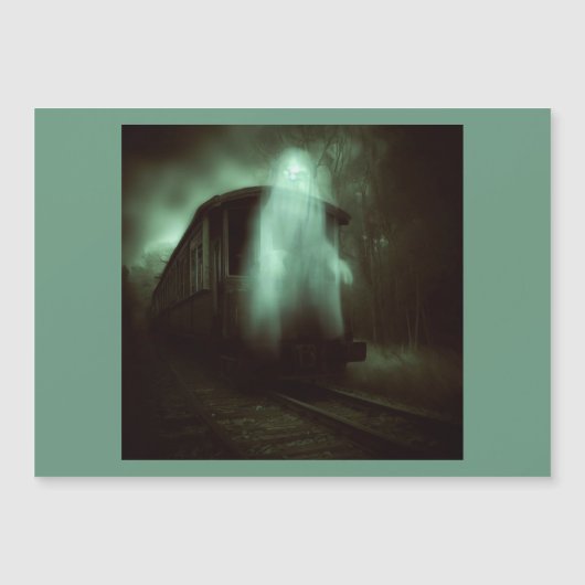 Halloween - Spuk Zug 2 Magnetkarte (Vorderseite)